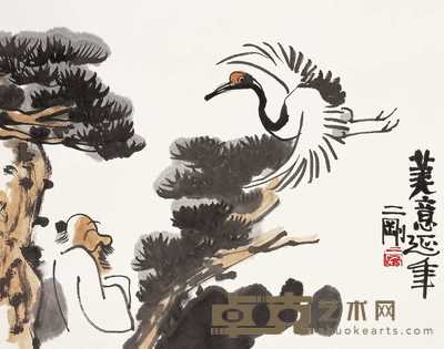 刘二刚 美意延年 镜心 34.5×45cm